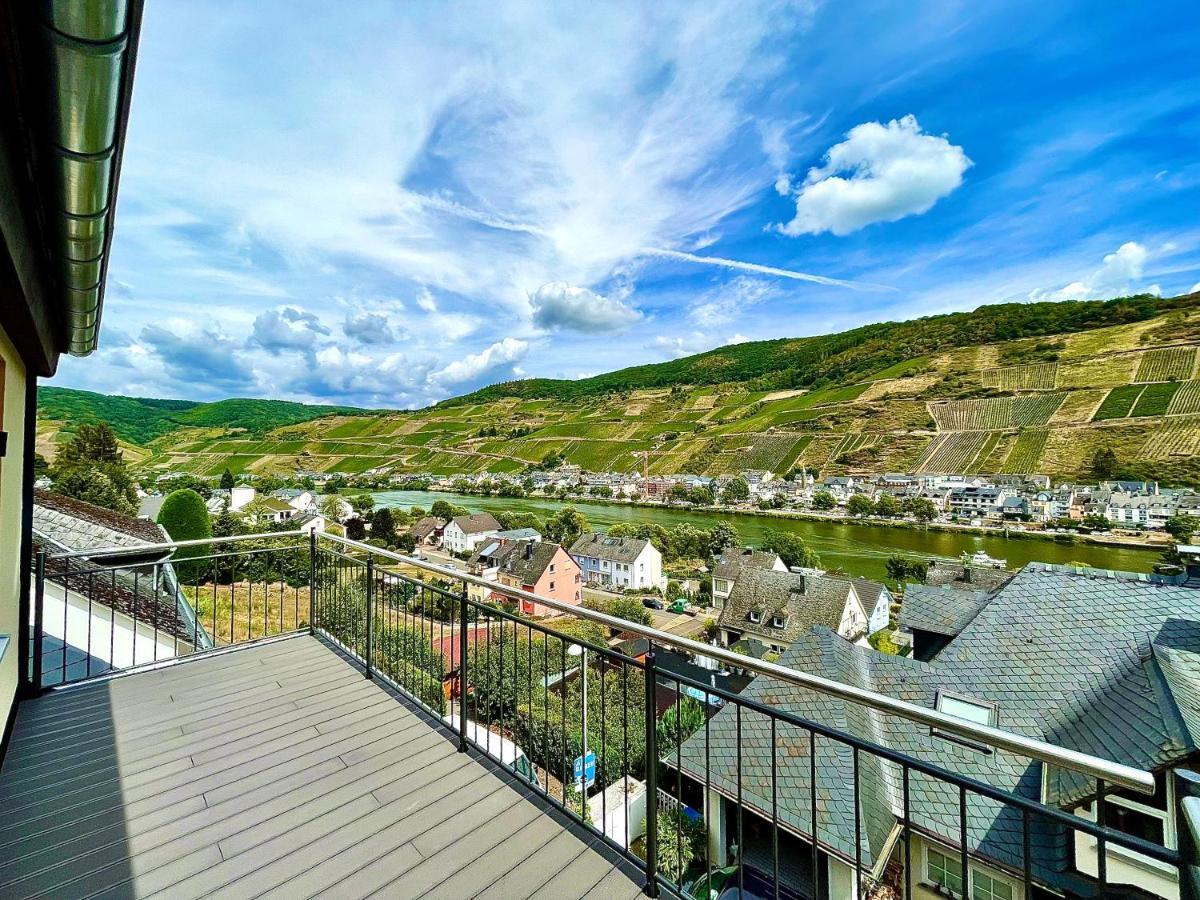 Sky Apartment, Blick Zur Mosel, Grosser Balkon, Kaffeemaschine, Smart Tv Zell an der Mosel Exterior foto